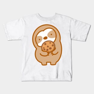 Cute Chocolate Chip Cookie Sloth Kids T-Shirt